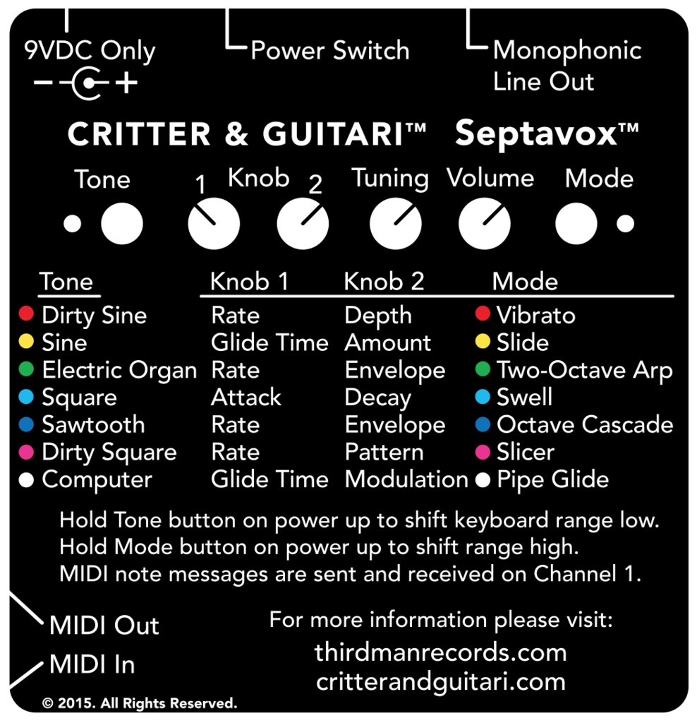 CRITTER & GUITARI Septavox