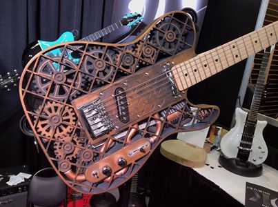 Viktorian Guitars 3D-printed Steampunk guitar