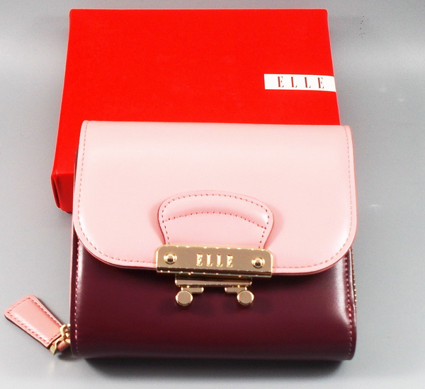 กระเป๋าสตางค์ ELLE ม่วง-ชมพู ใหม่ แท้