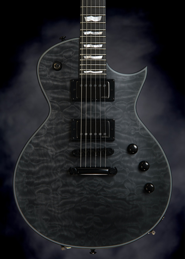 ESP LTD EC 40th Anniversary Limited Edition Electric Guitar See-Thru Black Satin