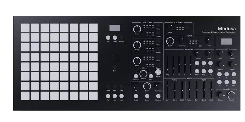 Polyend Medusa Black Analog and Wavetable Synthesizer with Sequencer (Limited Edition)