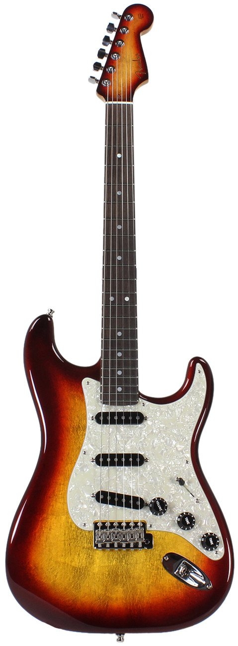 Fender Custom Custom Masterbuilt NOS Strat, Cherry Burst Gold Leaf by Yuriy Shishkov