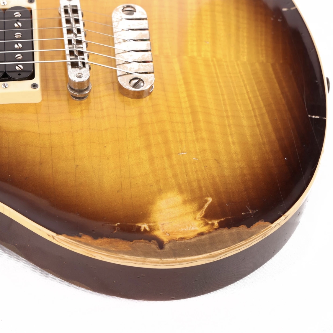 Dean USA Leslie West Tattered N Torn Hand Signed Trans Brazilia