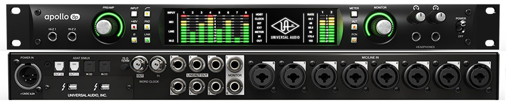 Universal Audio Apollo 8p Thunderbolt Audio Interface with Quad Processing