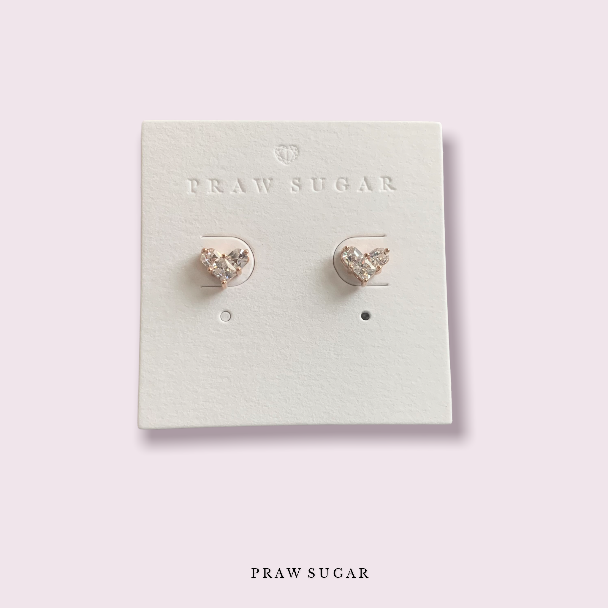 Mini Heart Earrings - ต่างหูหัวใจเล็ก (มี 2 สี) (ก้านต่างหูเป็นเงินแท้)