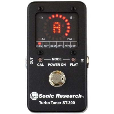 Sonic Research Turbo Tuner ST-300 Stomp Box Strobe Tuner