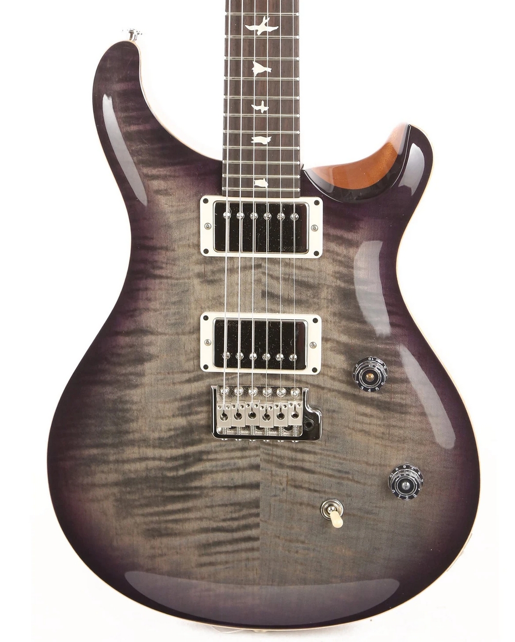 PRS CE24 Limited Edition Faded Gray Black Purple Burst Satin Neck 2020