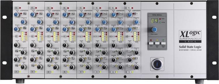 Solid State Logic X-Rack with 8 Dynamics Modules