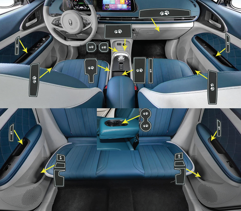 Slotpad แผ่นยางรองหลุม (ไม่ใช่พรมหรือยางปูพื้นรถ) รถยนต์ไฟฟ้า ORA Good Cat