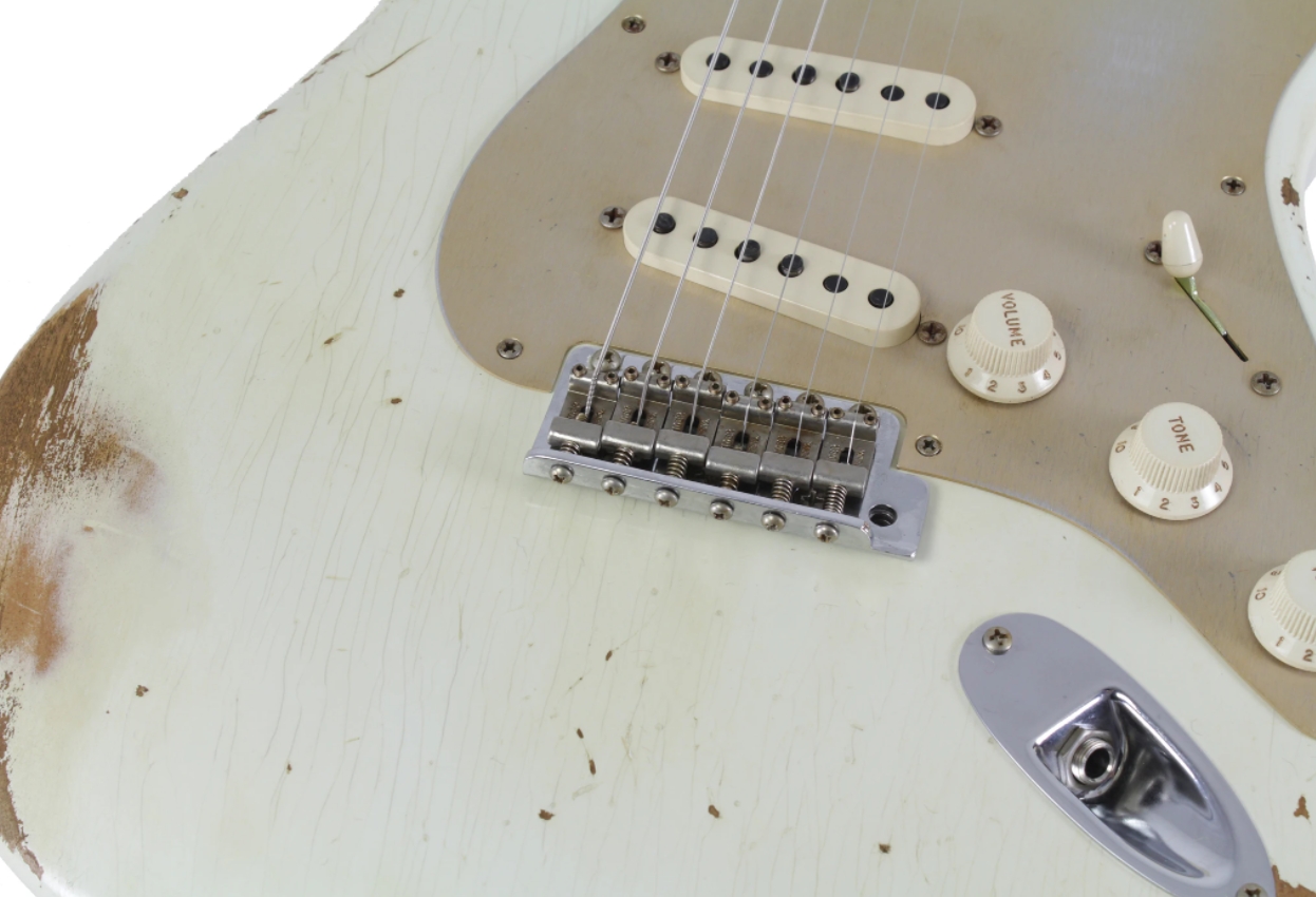 Fender Custom Shop 1959 Stratocaster, Heavy Relic, Aged Olympic White