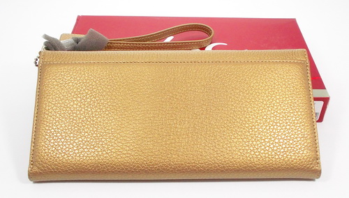 กระเป๋าสตางค์ bsc ทองเมทาลิก ใหม่ แท้