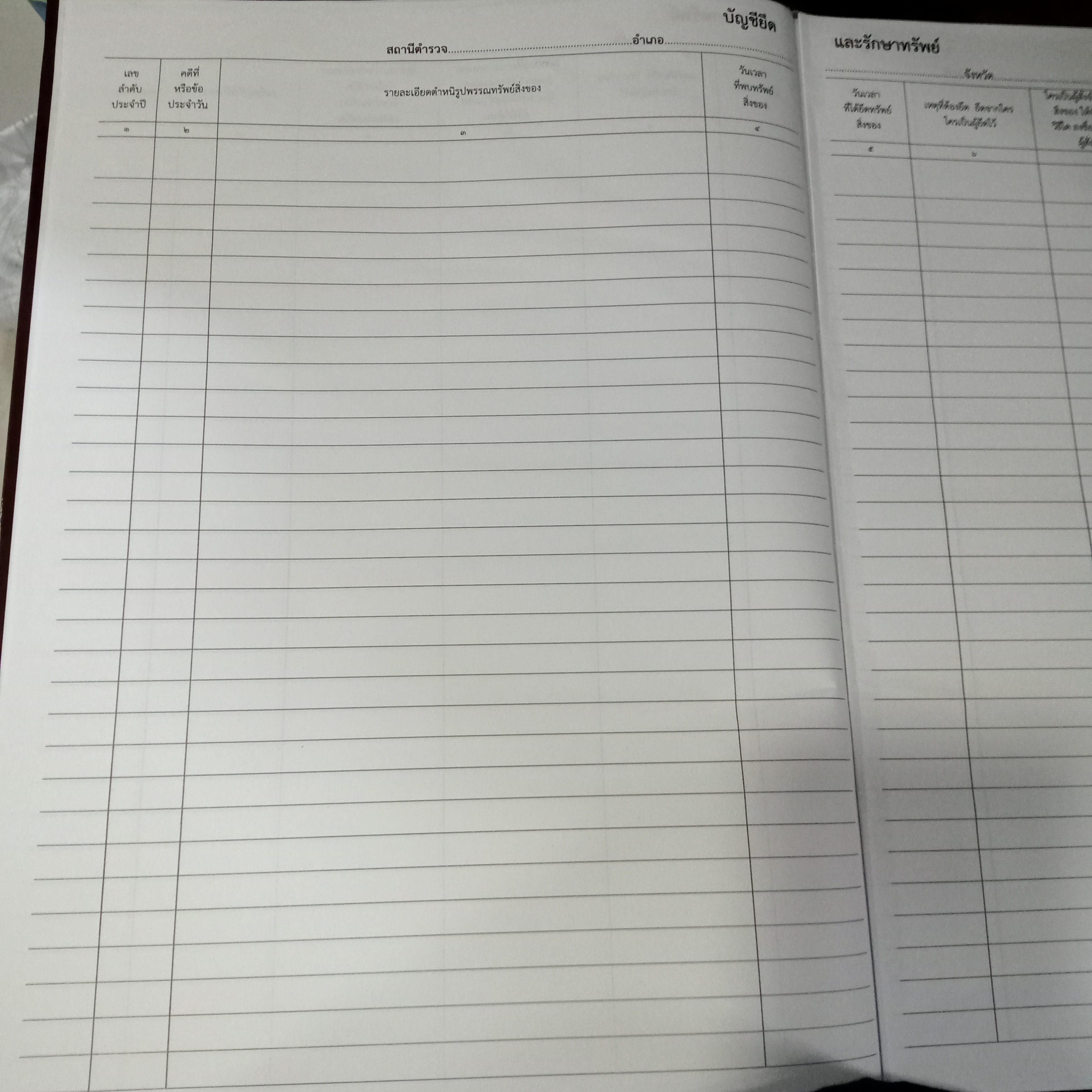 สมุดบัญชียึดและรักษาทรัพย์ (แทน ค.๔๘ - ต.๔๐)