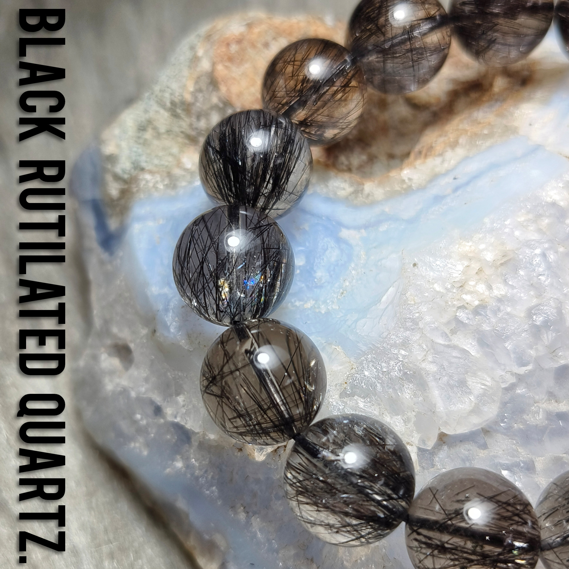 ข้อมือหินไหมดำ แก้วขนเหล็ก