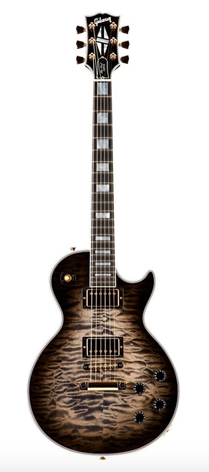 Gibson Custom Les Paul Custom 3A Quilt Top with Gold Hardware Electric Guitar - Cobra Burst