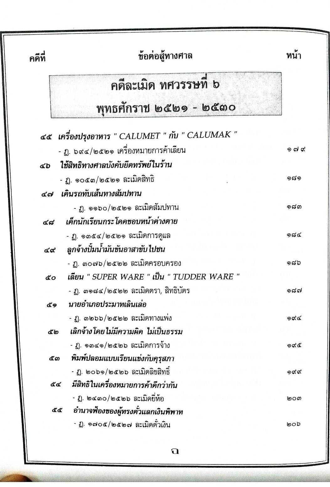 108 คดีละเมิด สิทธิบุคคล อาคาร บ้าน ฯลฯ (หนังสือเก่า มือ1)