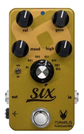 Tsakalis Audio Works Six Analog Booster-Overdrive-Distortion (B.O.D)