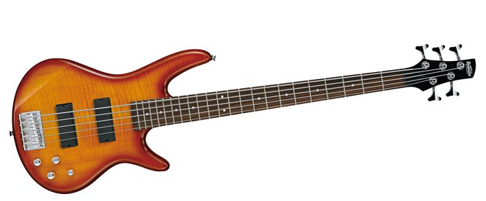 Ibanez GSR205FM 5-String Electric Bass Amber Burst