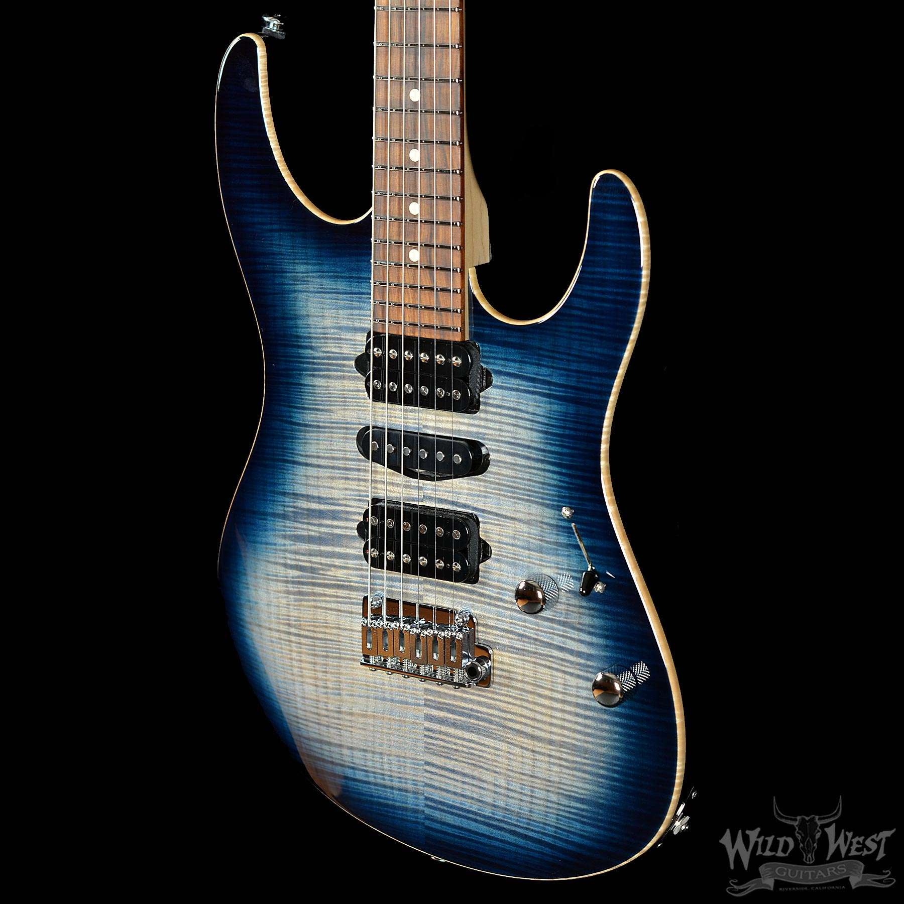 Suhr Modern Pro Faded Whale Blue Burst w/Satin Maple Neck