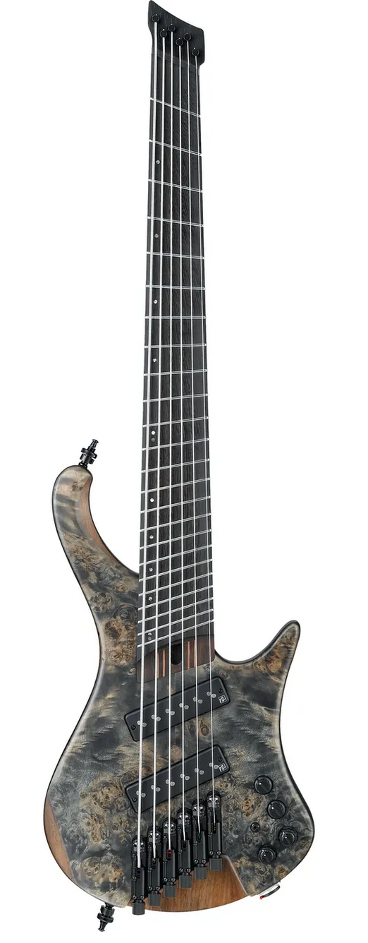 Ibanez EHB1506MS 6-String Headless Multi-Scale Bass Guitar in Black Ice Flat