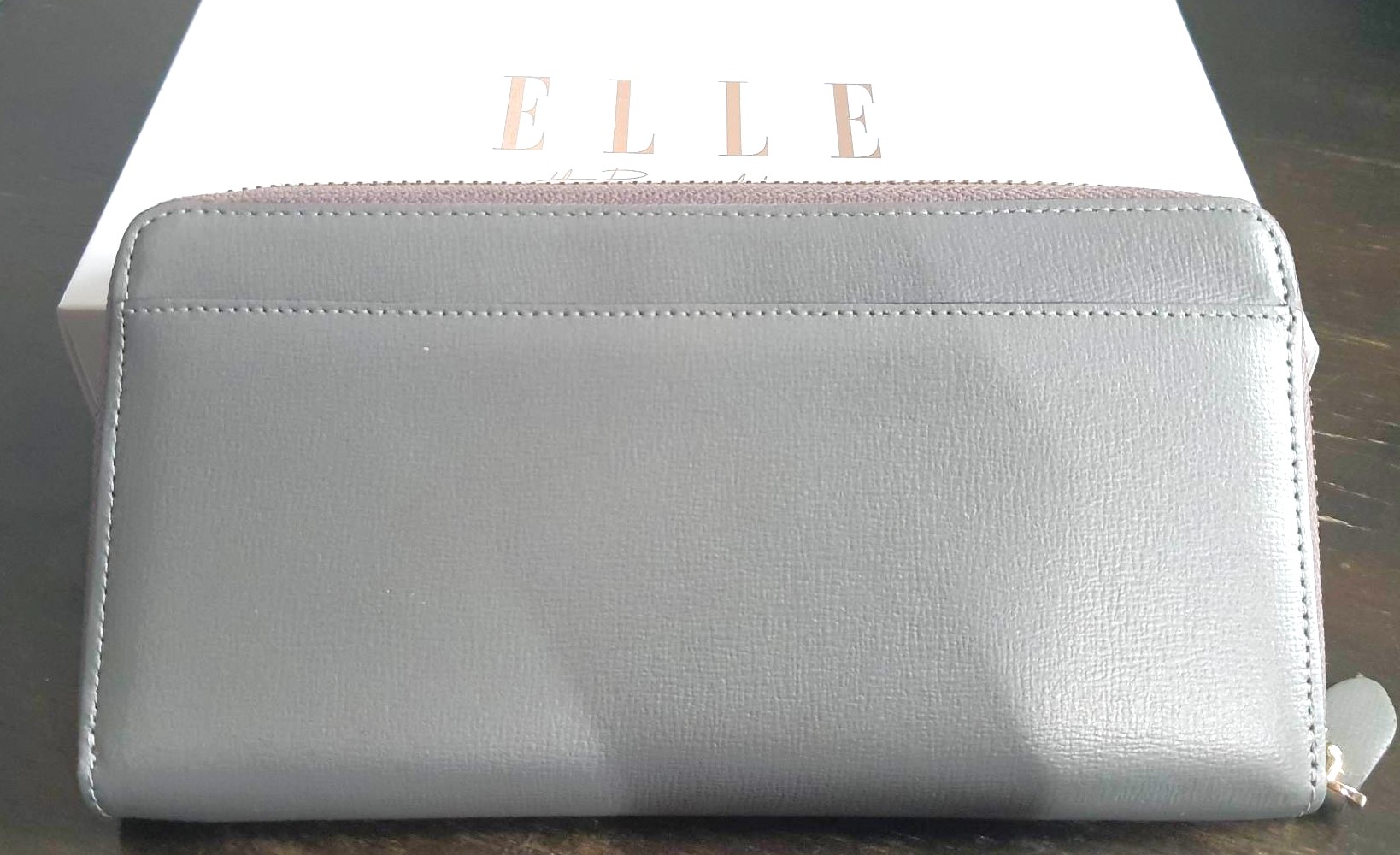กระเป๋าสตางค์ ELLE เทา ใหม่ แท้