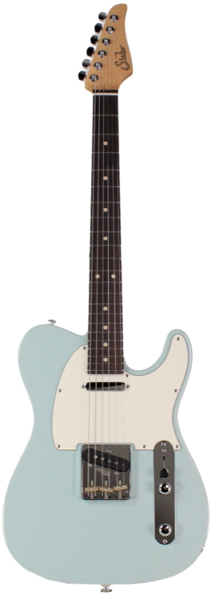 Suhr Classic T Select Guitar, Alder, Rosewood, Sonic Blue