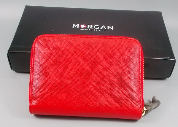กระเป๋าสตางค์ MORGAN DE TOI แดงส้ม ใหม่ แท้