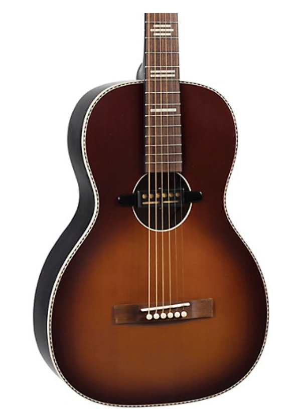 Recording King RPS-7-E Dirty 30s Single 0 Parlor Acoustic-Electric Guitar
