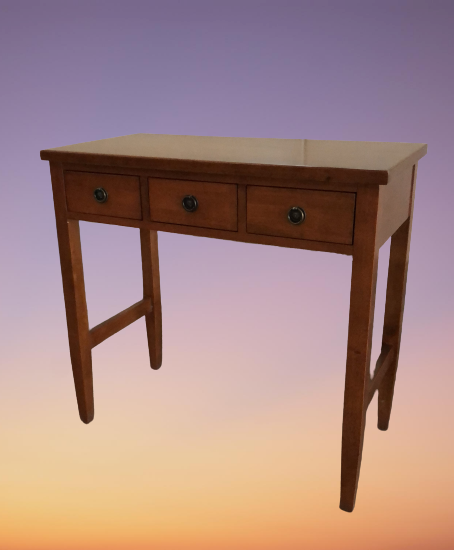 โต๊ะคอนโซลไม้ 3 ลิ้นชัก รุ่น Tango ขนาด W 80 x D 40 x H 76 (110) Cms. สีขาว และสีน้ำตาล