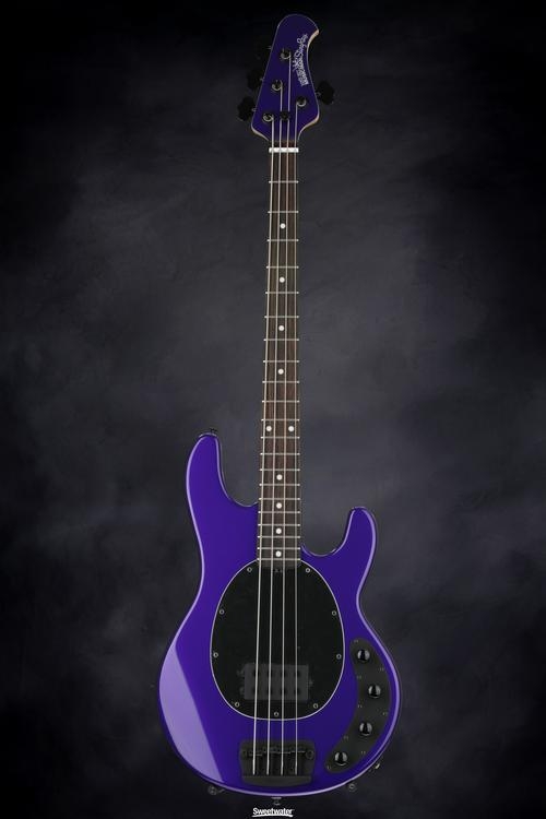 Ernie Ball Music Man StingRay 4 H 3-EQ - Firemist Purple with Matching Headstock, Rosewood Fingerboard