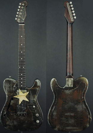 Trussart Deluxe Steelcaster Guitar Cream Star