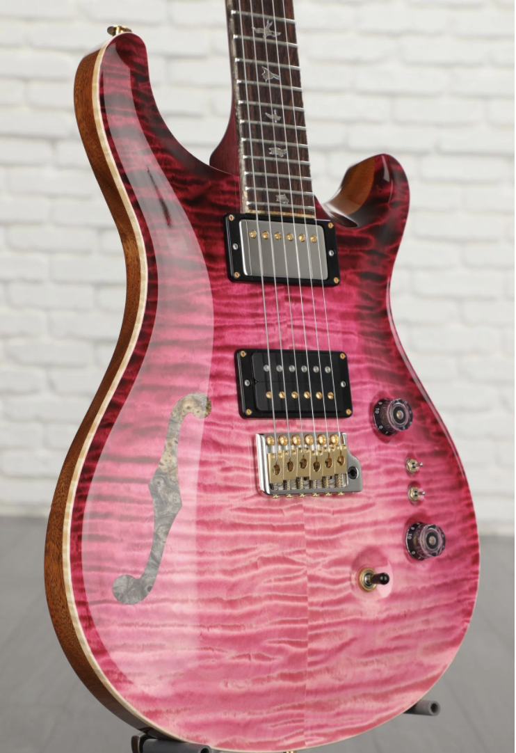PRS Private Stock #9468 Custom 24 Semi-hollow Electric Guitar - Raspberry Dragon's Breath