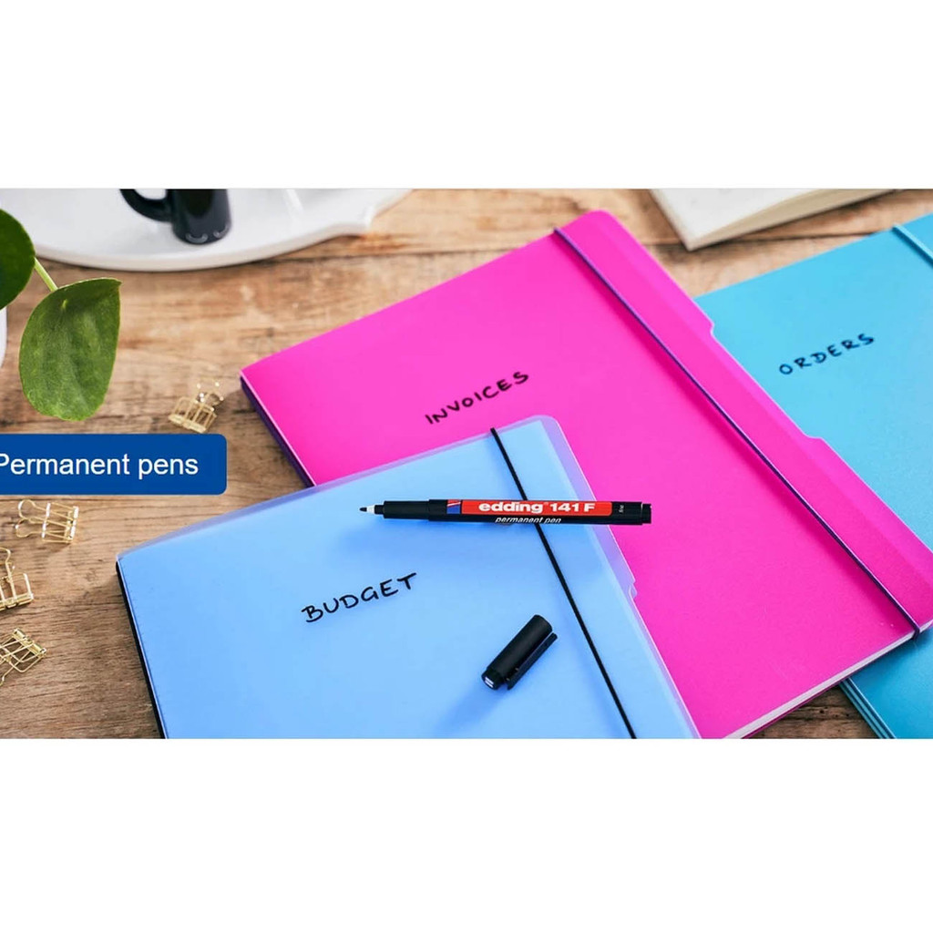 ปากกาเคมี Permanent Marker กันน้ำ เขียนเหล็ก เขียนพลาสติก รุ่น E140S-E143B ( ราคา / 1 ด้าม)