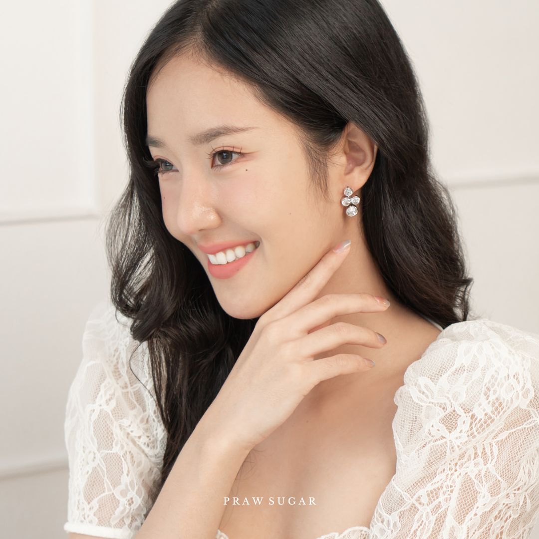 Swarovski Chandelier Earrings - ต่างหูคริสตัลทรงระย้า