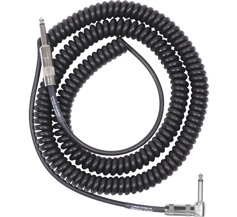 Lava Retro Coil 20 Foot Instrument Cable Straight to Right Angle