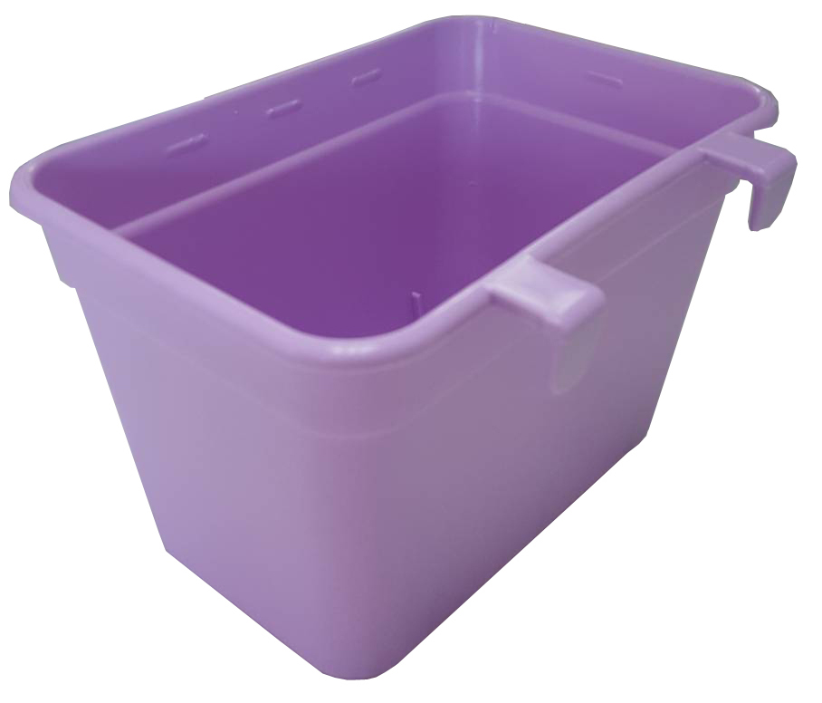 กระถางต้นไม้สวนแนวตั้งเหลี่ยมวางตั้งได้ สีม่วง