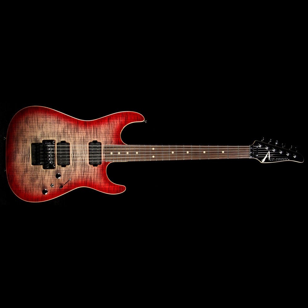 Tom Anderson Drop Top Electric Guitar - Natural Black to T-Red Burst