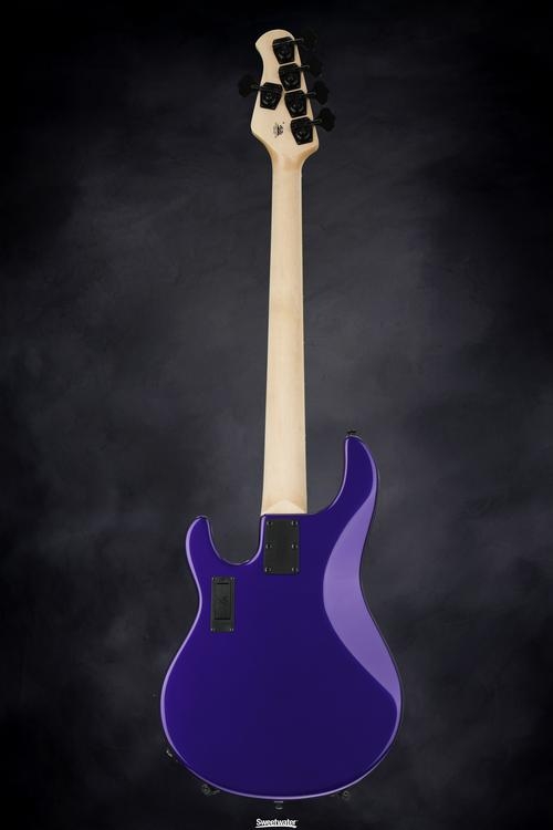 Ernie Ball Music Man Stingray 5 H Lined Fretless - Firemist Purple, Pau Ferro Fingerboard