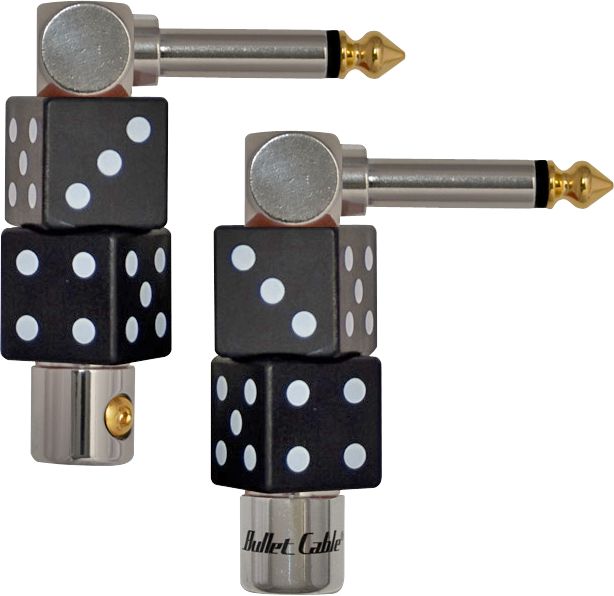 Bullet Cable DIY Dice Connectors Set Black Angled