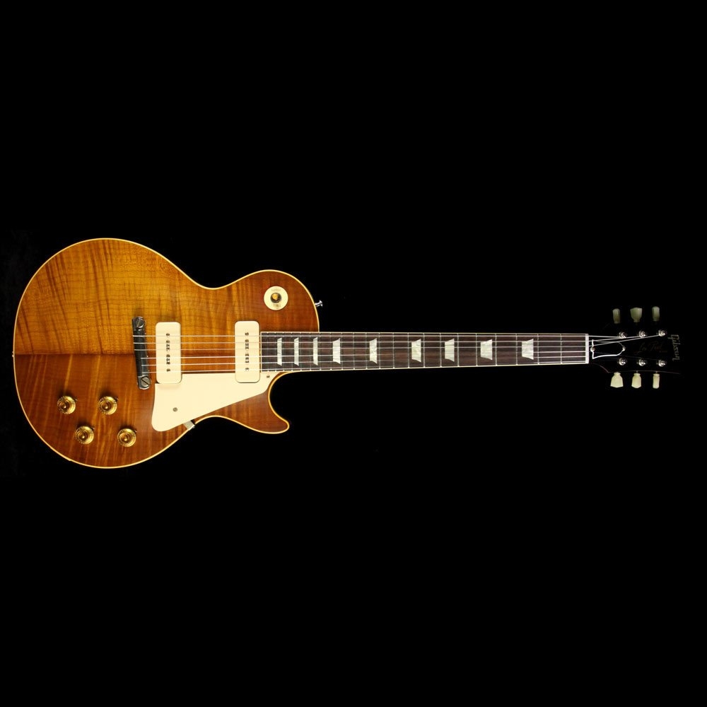 Gibson Custom Shop Music Zoo Exclusive Roasted Standard Historic 1954 Les Paul Reissue Electric Guitar - Double Dirty Lemon