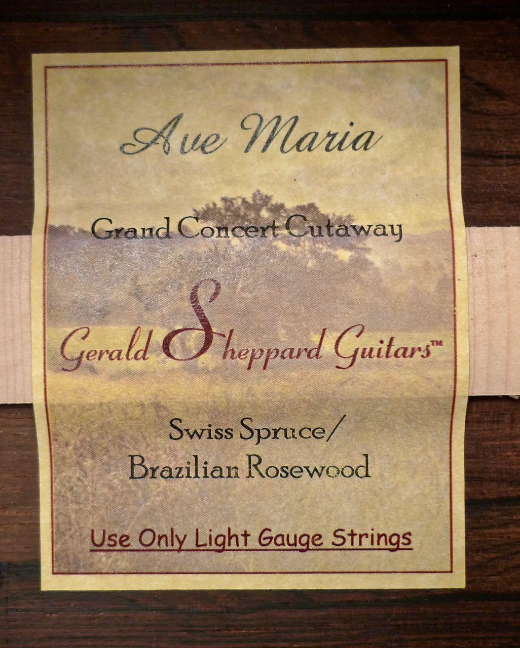Sheppard Ave Maria Grand Concert - Acoustic Guitar