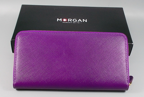 กระเป๋าสตางค์ MORGAN ม่วงเข้ม ใหม่ แท้