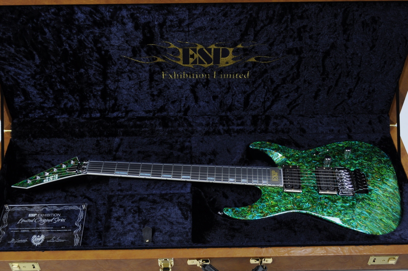 ESP Custom Shop M-II 2016 Exhibition - Liquid JEM Green Finish