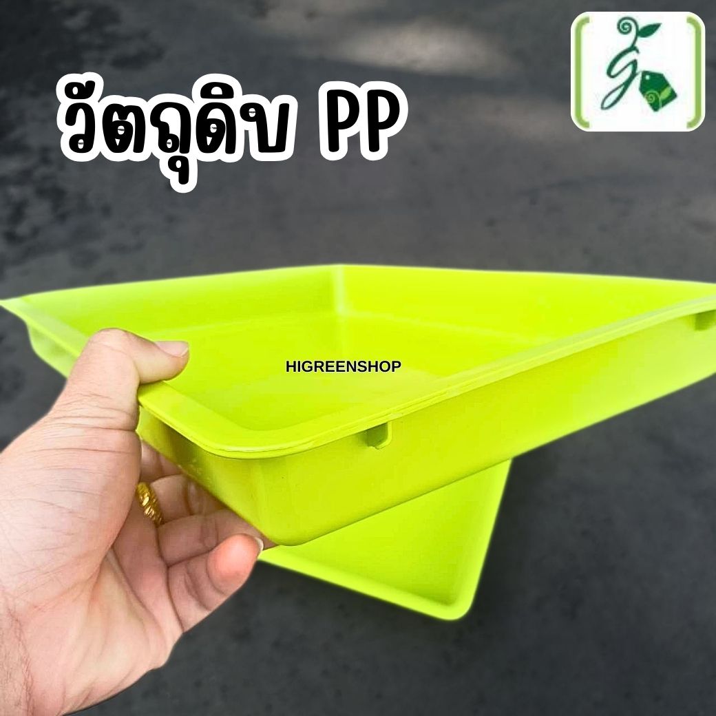 ถาดเสริฟ์ 4 เหลี่ยม ถาดเพาะเมล็ด ถาดพลาสติก จำนวน 1 ใบ