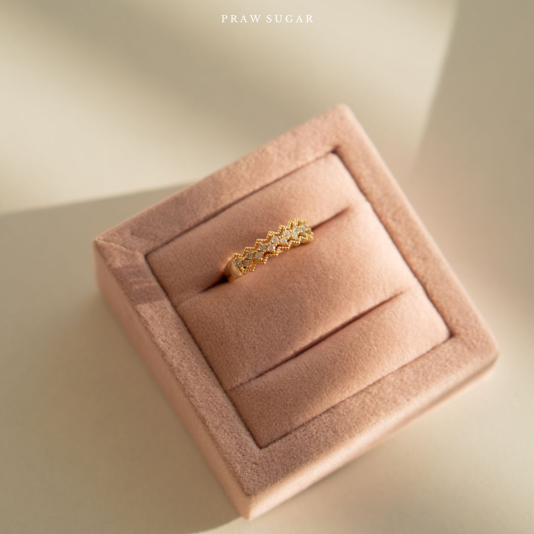 Zig Zag Gorgeous Ring - แหวน 2 ชั้นทรงหยัก (มี 3 สี)