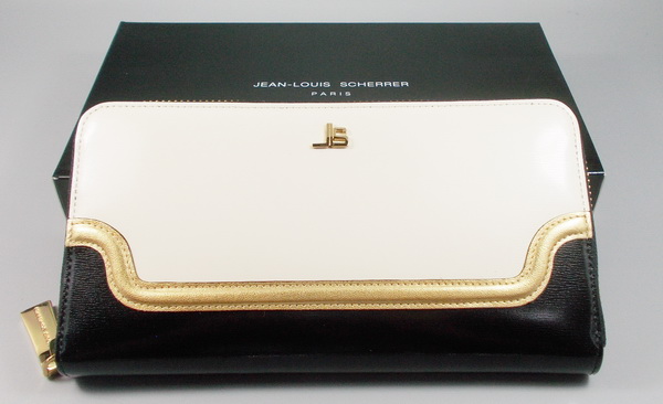 กระเป๋าสตางค์ JEAN-LOUIS SCHERRER ดำ-ครีม ใหม่ แท้