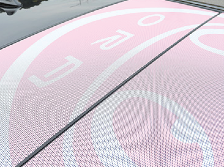 สติกเกอร์ติดกัร้อนบนซันลูฟ รถยนต์ไฟฟ้า ORA Good Cat