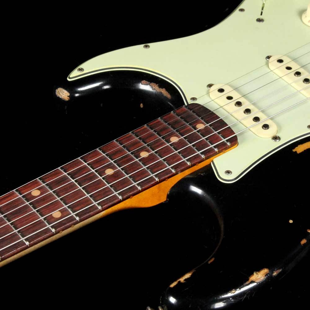 Fender Custom Shop 62 Stratocaster Heavy Relic - Black Over 3-Tone Sunburst