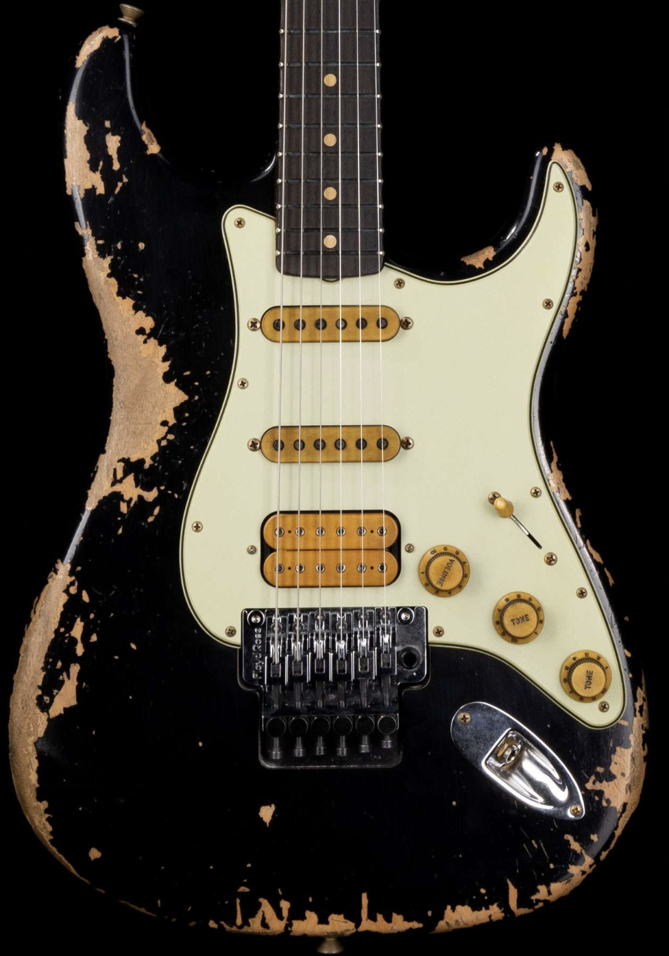 Fender Custom Shop Alley Cat Stratocaster Heavy Relic HSS Floyd Rose Black