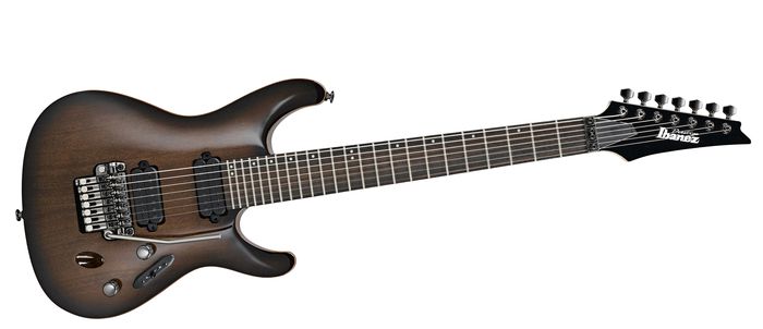 Ibanez Prestige S5427 Series 7-String Electric Guitar Transparent Black Sunburst