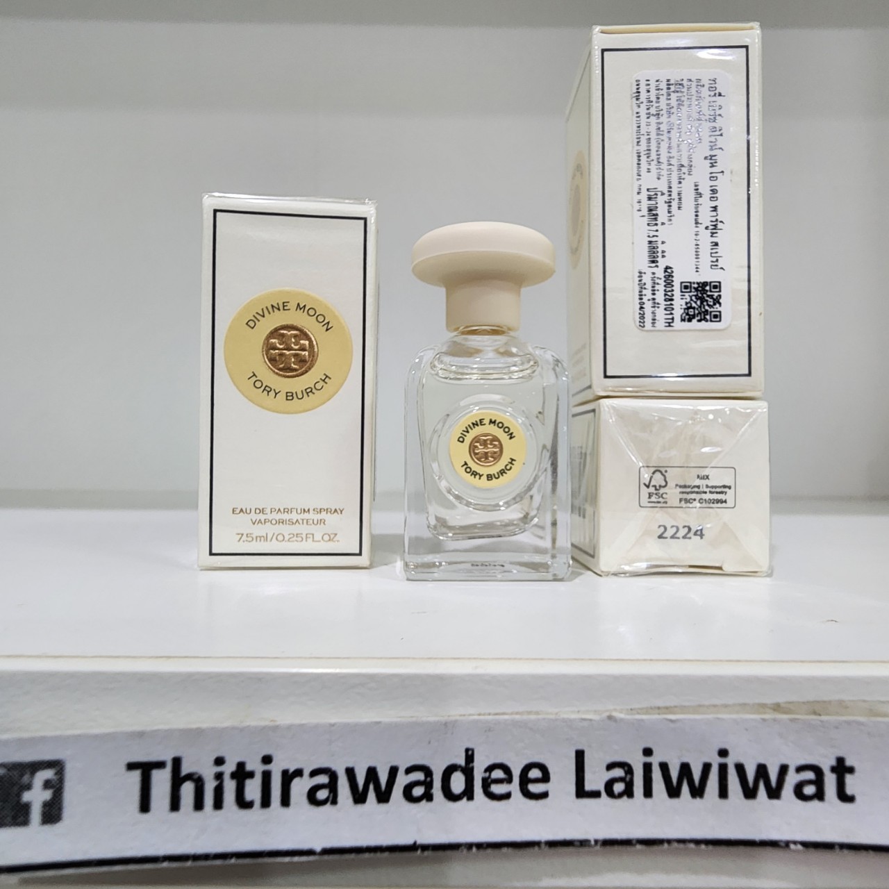 น้ำหอมจิ๋วมินิ Tory Burch Divine Moon EDP 7.5ml กล่องซีลป้ายไทย ( Mini Perfume น้ำหอมขนาดพกพา)